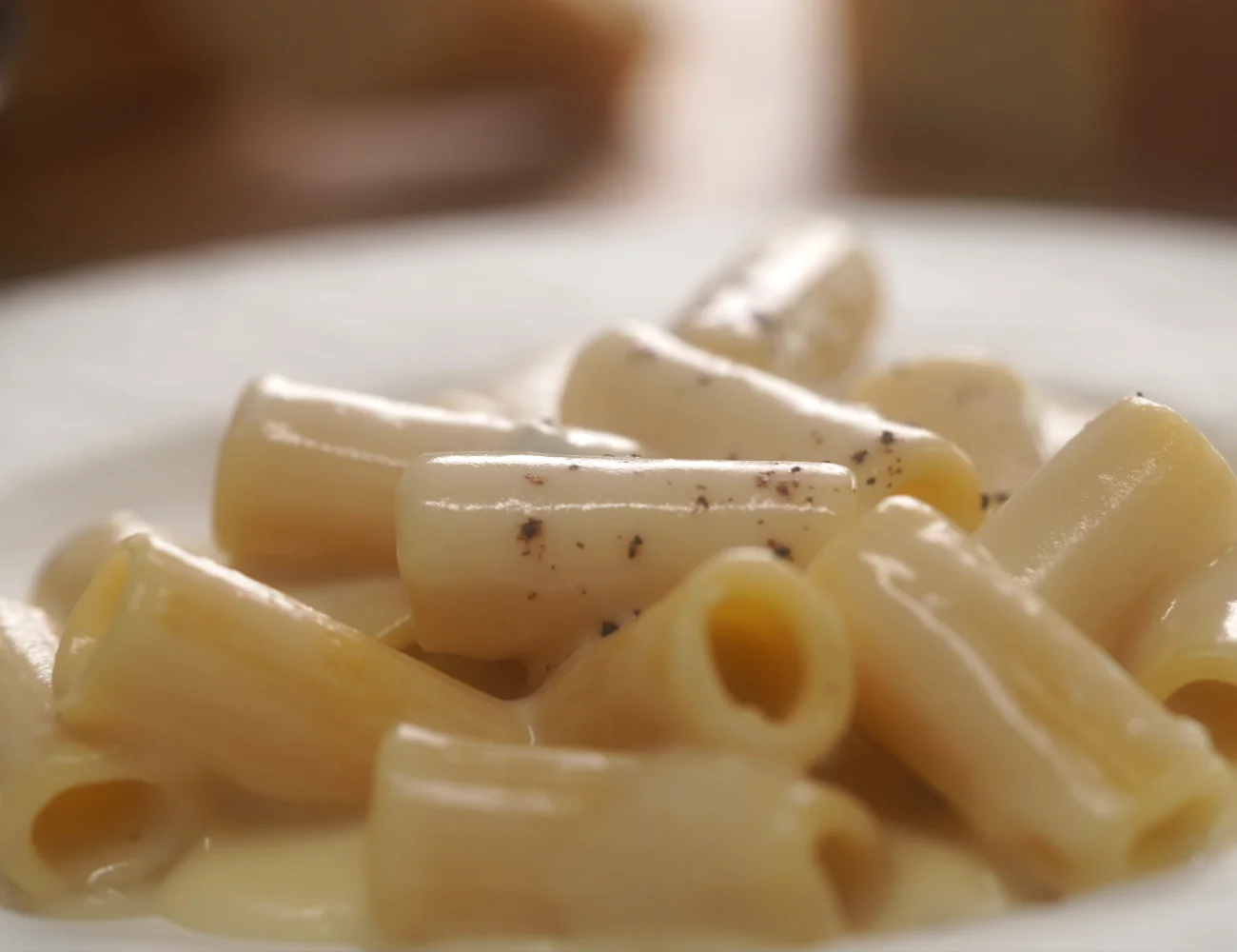 Rigatoni with Sirloin and Gorgonzola Sauce Recipe - Quick From Scratch Pasta