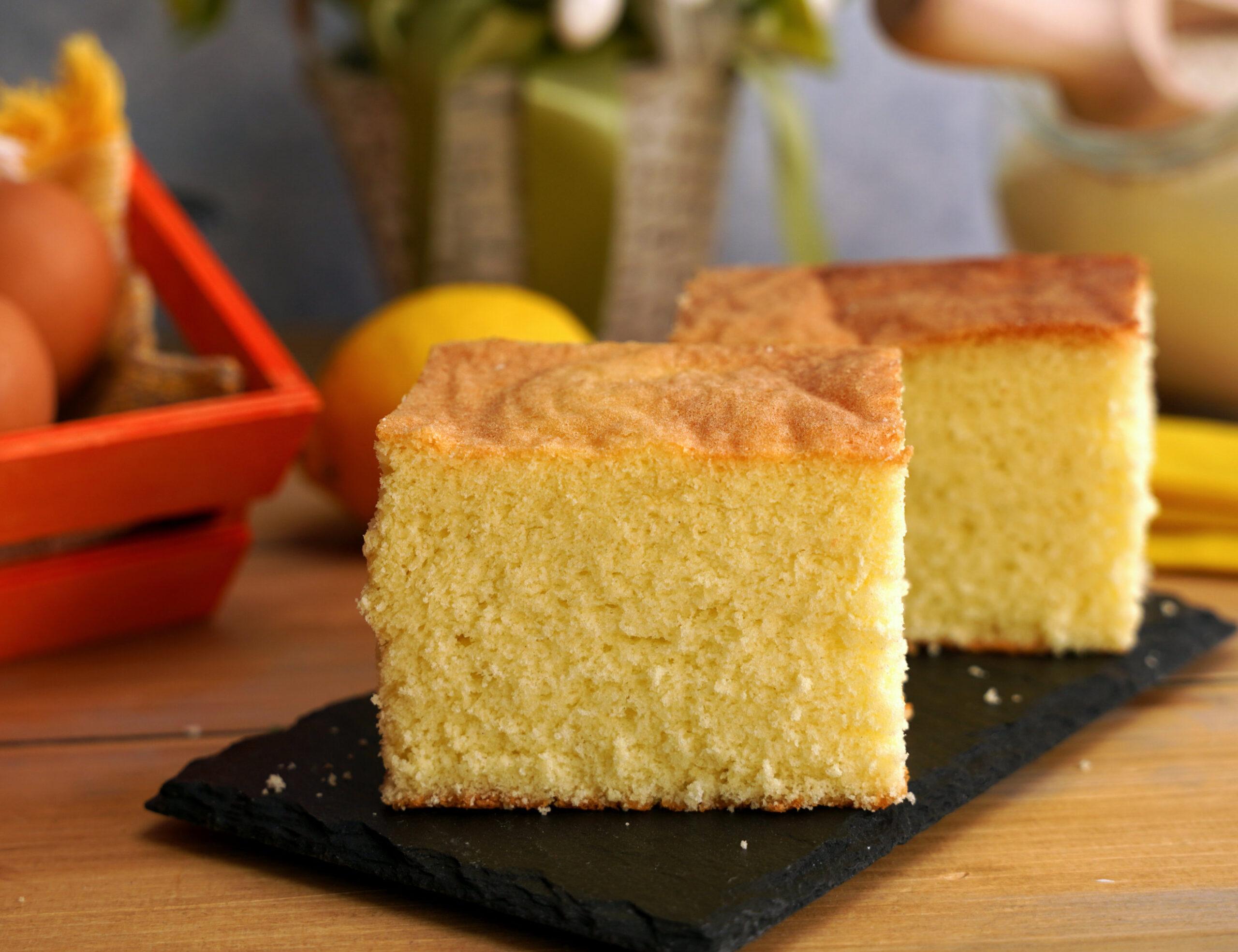 Traditional Sponge Cake with Jam and Cream Recipe | myfoodbook